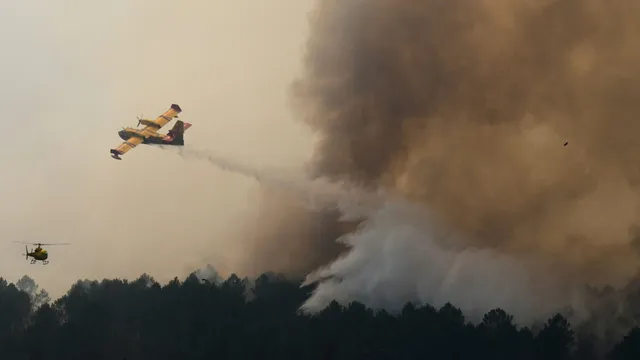 Wildfires displace 330,000 people across France and Spain