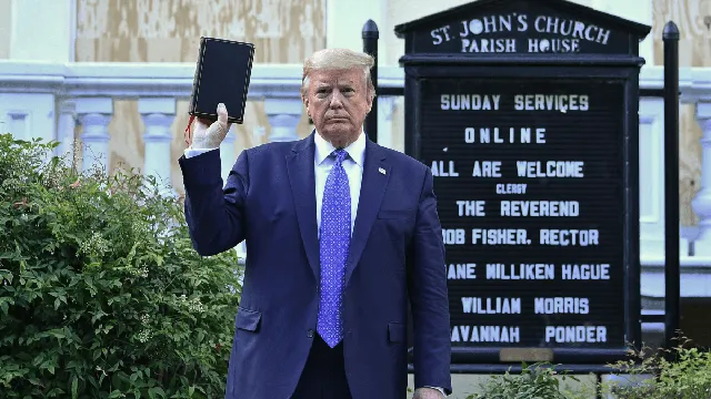 Trump draws backlash over AI Jesus imagery amid Bible reading