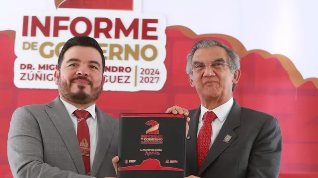 Mexican Governor Américo Villarreal Attends González Mayor's Report, Announces 1.3 Billion Pesos Investment