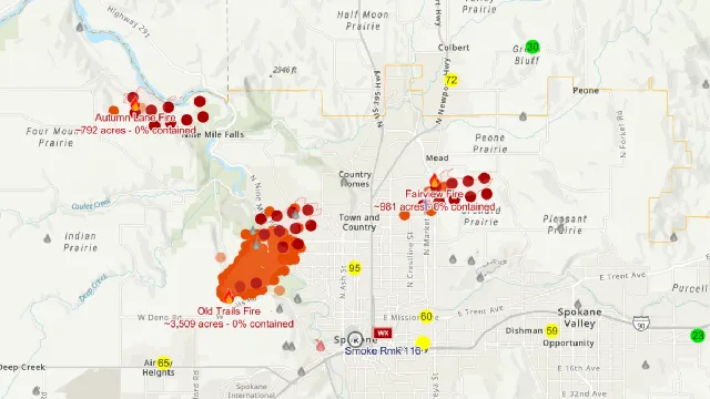 Washington declares state of emergency as wildfires threaten Spokane