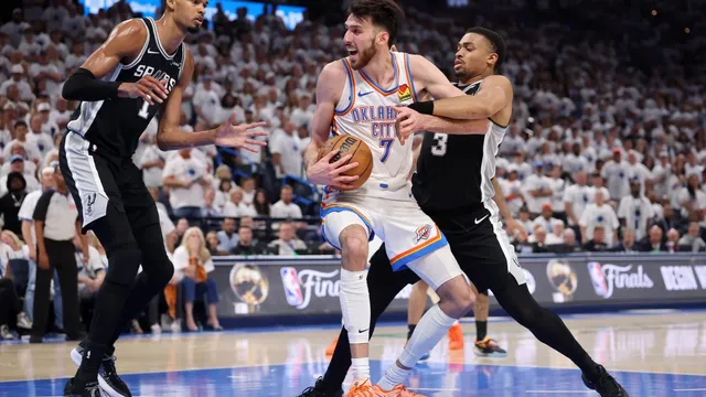 Chet Holmgren shines as Thunder lead Spurs in Western Conference Finals