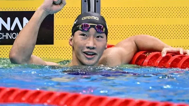 Japanese swimmer Shin Ohashi breaks 200m breaststroke world record at Asian Games