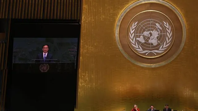 China's Vice President Han Zheng at U.N. General Assembly stresses development and open cooperation