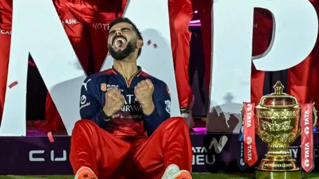 Virat Kohli celebrates historic IPL victory after 17-year drought