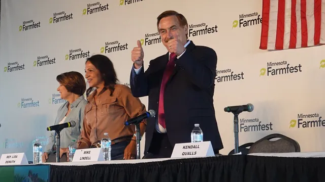 Mike Lindell pushes Trump ties in Minnesota governor race
