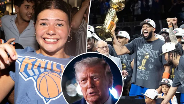 Trump praises Knicks for historic NBA championship win