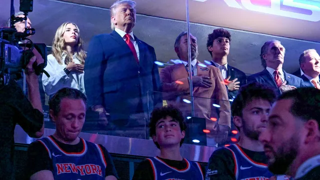 Trump faces mixed reactions at NBA Finals with boos and cheers