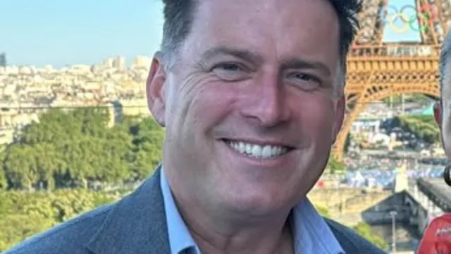 Karl Stefanovic"s accidental reveal during rock climbing with Jared Leto