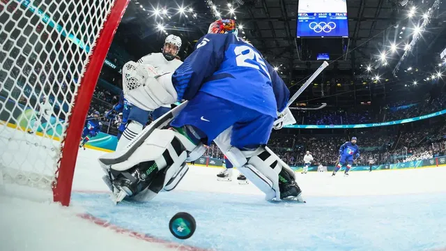 Italy secures historic first Olympic ice hockey win against France
