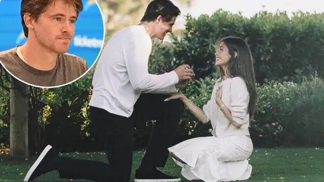Justin Herbert proposes to Madison Beer before training camp