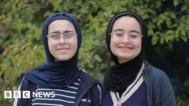 Teen sisters create reusable bricks from Gaza's rubble