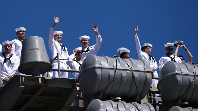 US Defense Secretary Pete Hegseth awards USS Abraham Lincoln crew for Iran war service