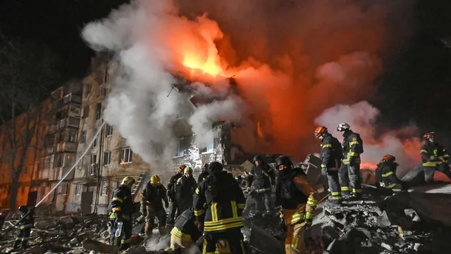 Russia's missile strike kills ten in Kharkiv housing block