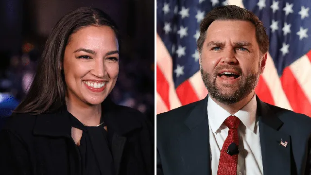 AOC leads JD Vance in potential 2028 election showdown