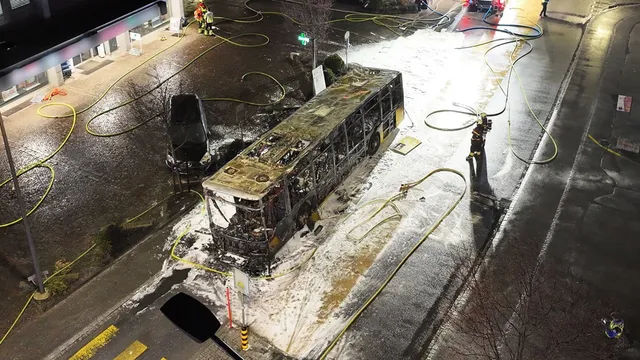Six dead in deliberate bus fire in Switzerland