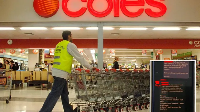 Coles worker faces backlash for not giving a week's notice before calling in sick