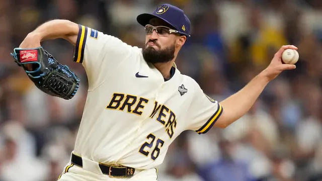 Aaron Ashby of the Milwaukee Brewers approaches postseason relief record with World Series save