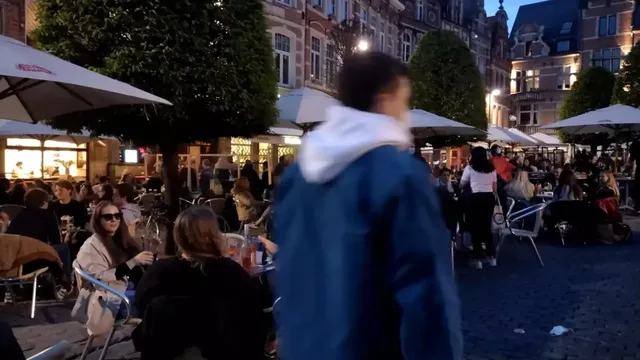 Students clash with far-right NSV members in Leuven on October 29