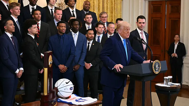 Trump honors Florida Gators basketball champions at the White House
