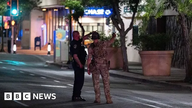 Man barricades himself with hostages in California bank amid bomb threat