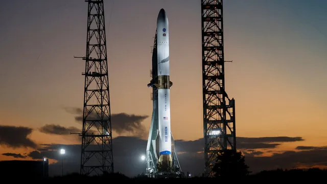 Blue Origin attempts historic rocket booster landing at Atlantic