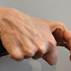 Figure 9. Evening walls with knuckle gesture
