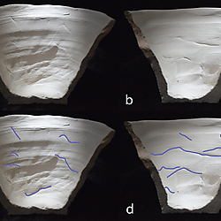 Figure 21. Fissures with varied morphology