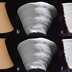 Figure 19. Compression folds on experimental material