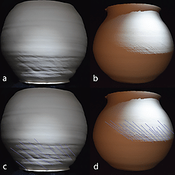 Figure 29. Manifestation of compression folds in wheel coiled and wheel thrown vessels