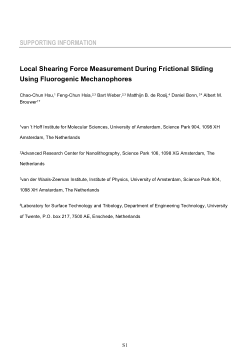 Datafiles: Local Shearing Force Measurement during Frictional Sliding Using Fluorogenic Mechanophores