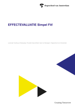 Effectevaluatie van de cultuursensitieve leefstijlinterventie Simpel Fit!