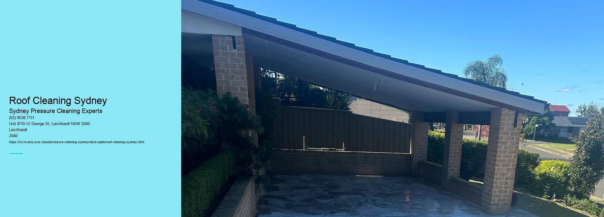 Roof Cleaning Sydney