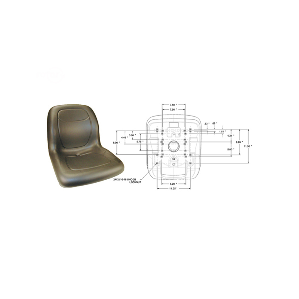 13344-18" HIGH BACK SEAT 13344-18" HIGH BACK SEAT