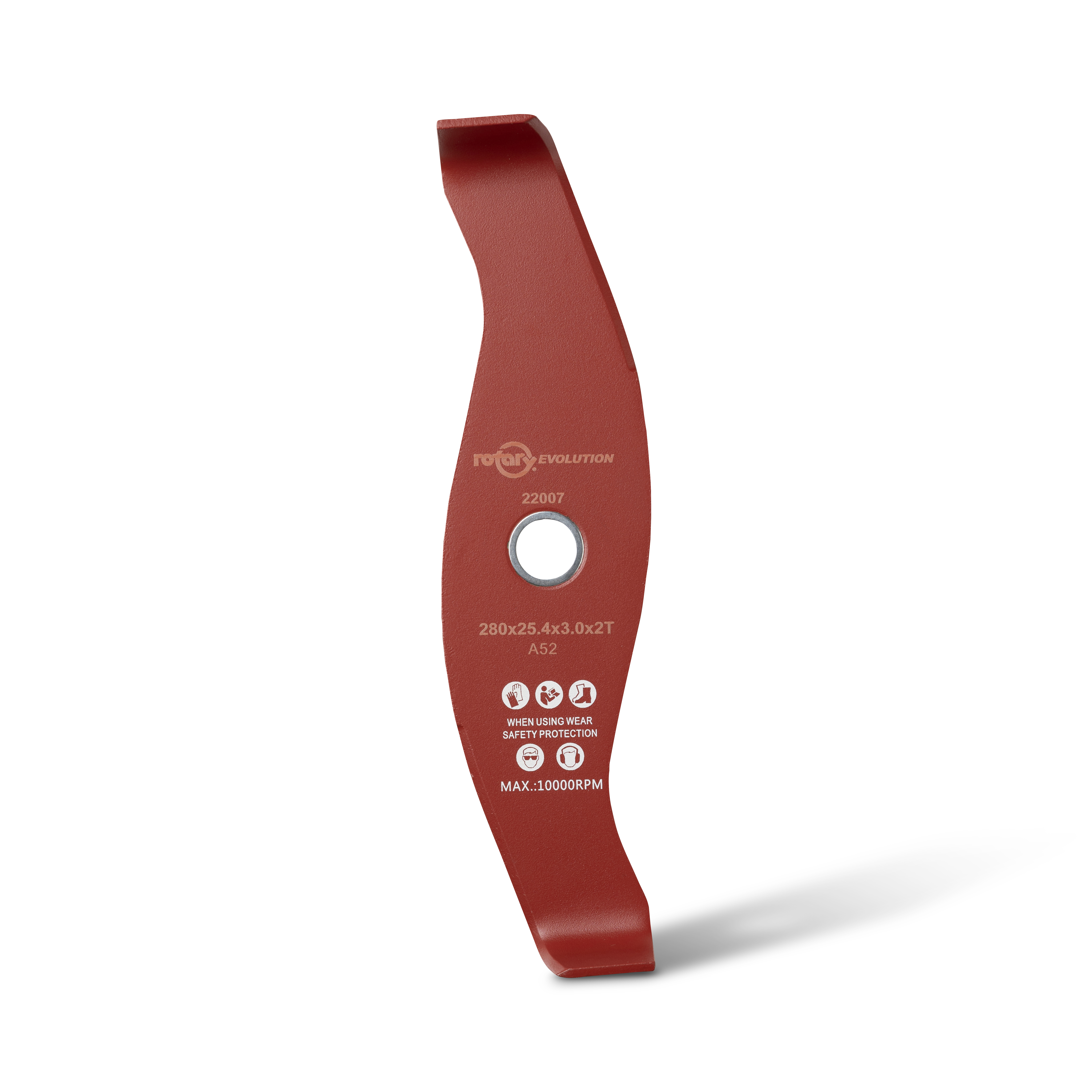 22007-UNIVERSAL BRUSHCUTTER BLADE 2-TOOTHED; S-SHAPE, 90 DEGREES ANGLED
