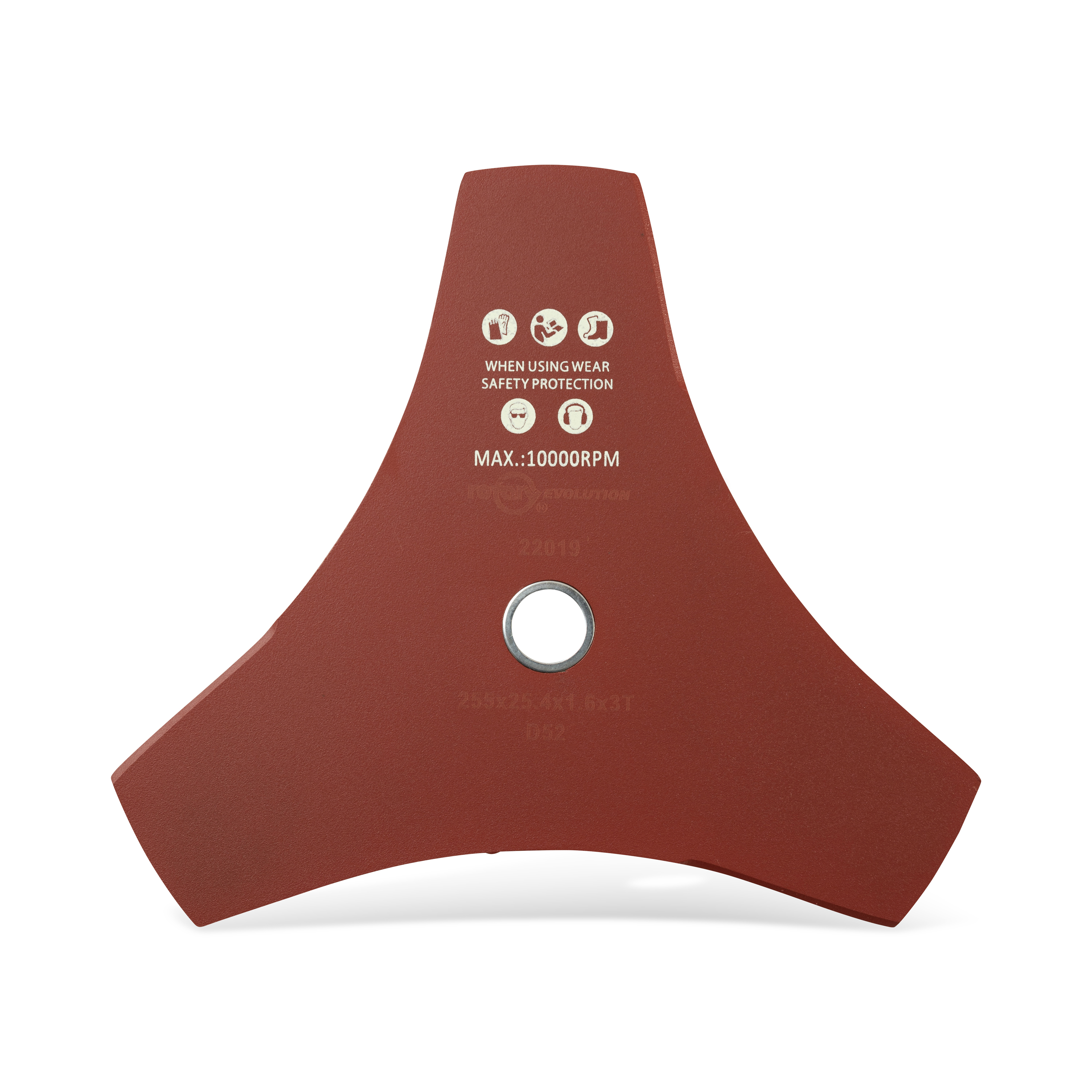 22019-UNIVERSAL BRUSHCUTTER BLADE 3-TOOTHED, FLAT - JAPANESE DESIGN