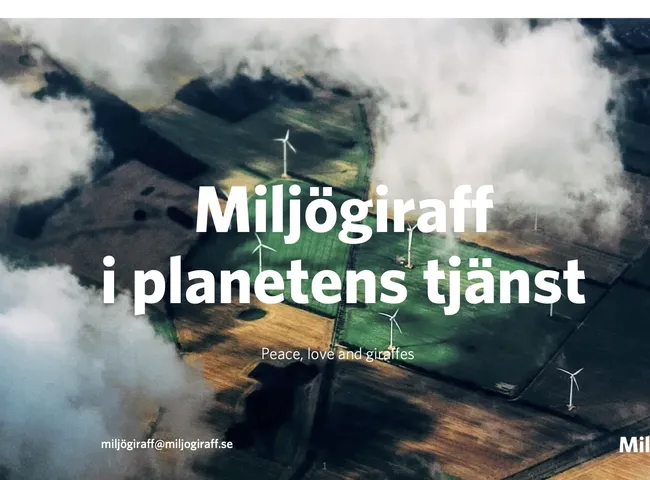 Miljögiraff i planetens tjänst