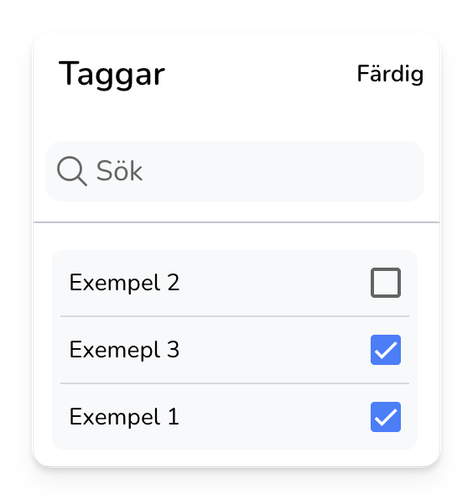 Taggar - Instruktioner 3