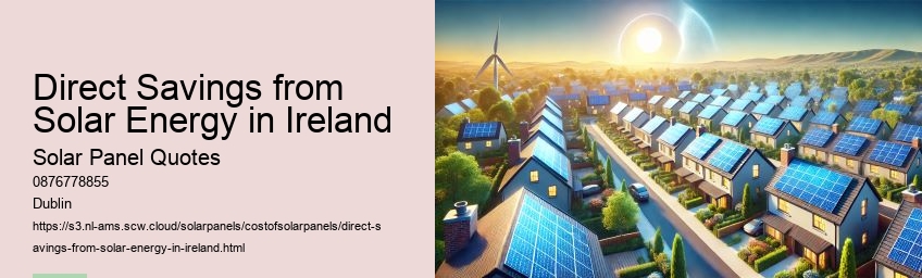 Direct Savings from Solar Energy in Ireland