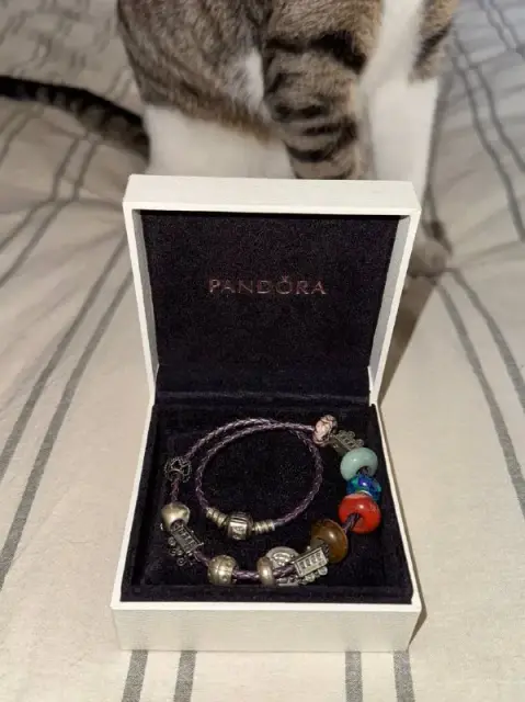Браслет Pandora с шармами и коробкой — Тбилиси — 150 ₾