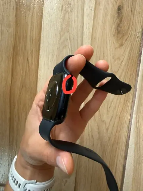 Apple Watch Series 9, 45 мм • Размер: 45 мм • Ремешок: M/L • Цвет: тёмно-синий • Состояние: хорошее — Батуми