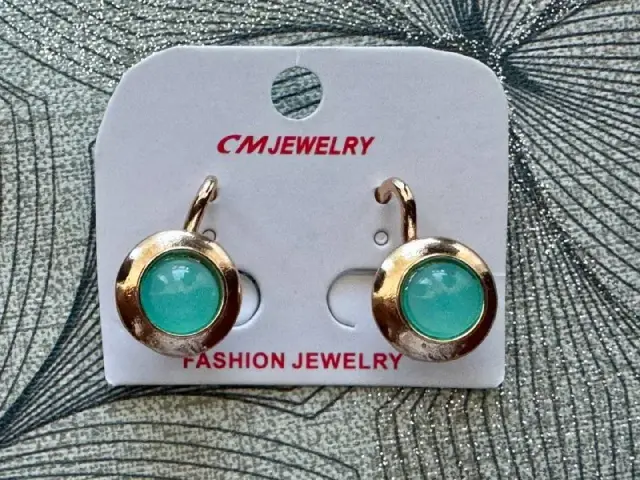 Новые серьги с бирюзовыми вставками CM JEWELRY — Батуми — 25 ₾