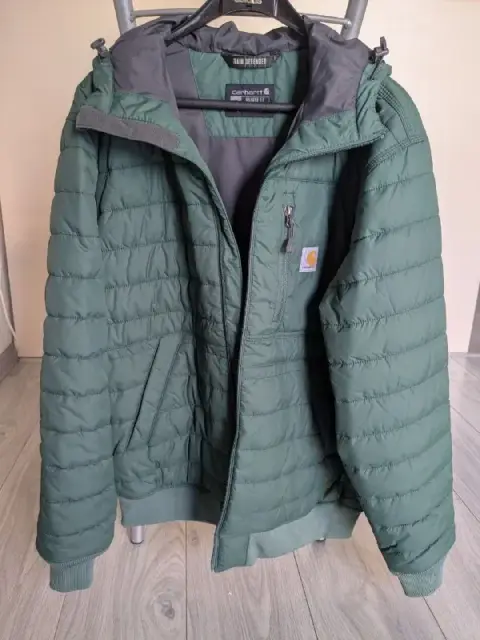 1) Мужская куртка Carhartt Rain Defender Lightweight Insulated Hooded, размер М, но с щедрым запасом — Tbilisi — 120 ₾