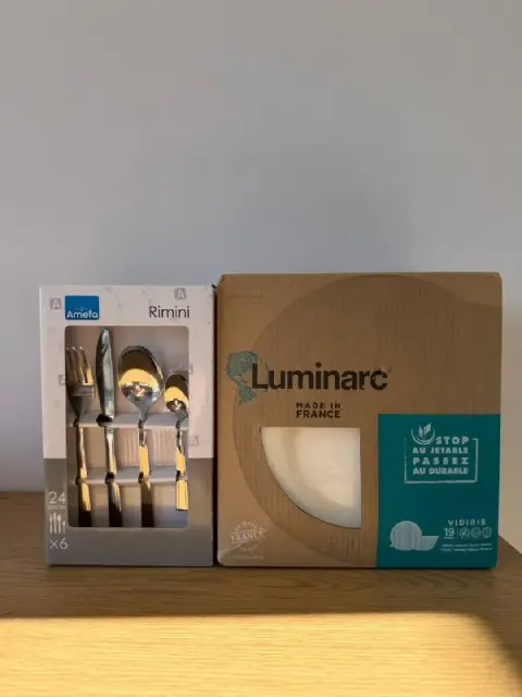 Новый набор посуды Luminarc и приборы Amefa — Тбилиси — 100 ₾