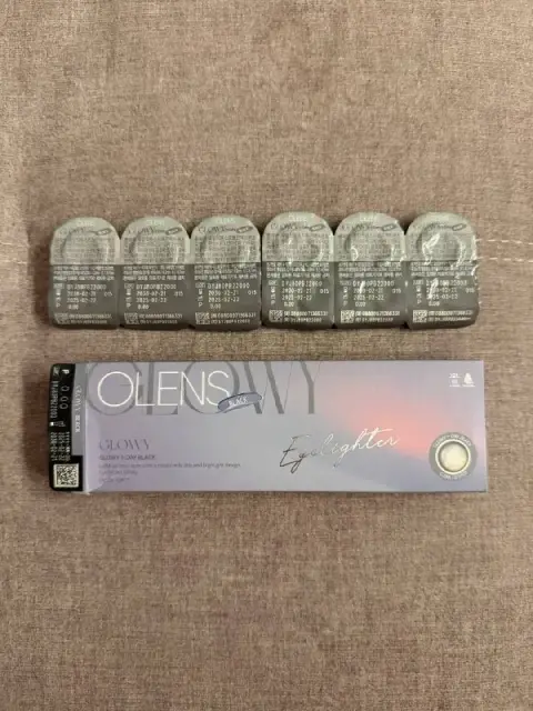 OLENS Glowy 1-Day Black цветные контактные линзы — Тбилиси — 20 ₾
