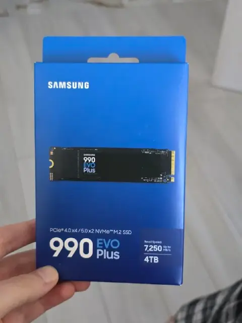 ssd, Samsung 990 EVO Plus, 4TB, не вскрытый. — Батуми — 1 250 ₾