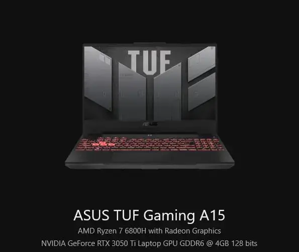 ASUS TUF Gaming A15 — 1 100 лари — Batumi — 1,100 ₾
