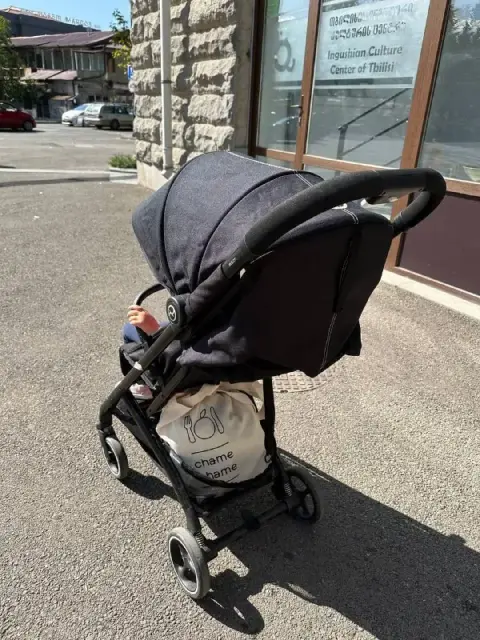 1. Коляска прогулочная Cybex beezy. Собирается/разбирается одной рукой. Регулировка в лежачее положе — Тбилиси — 300 ₾