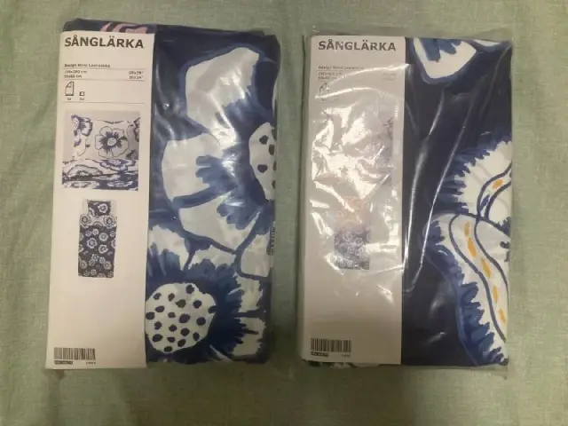 2 комплекта постельного белья IKEA SÅNGLÄRKA пододеяльник + наволочка. — Tbilisi — 70 ₾