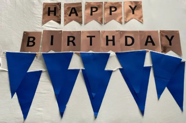Happy birthday» с флажками — Батуми