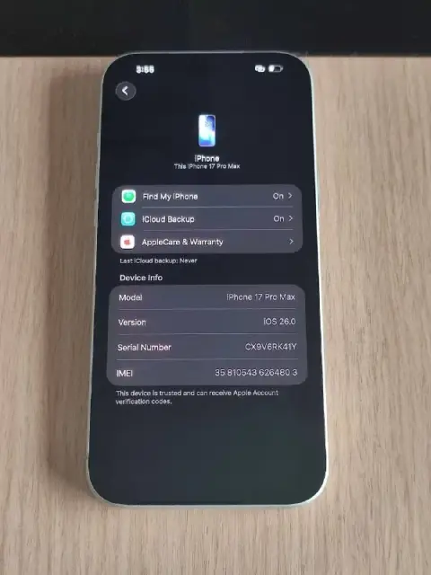 iPhone 17 pro max 256 Gb silver — Батуми — 1 250 $